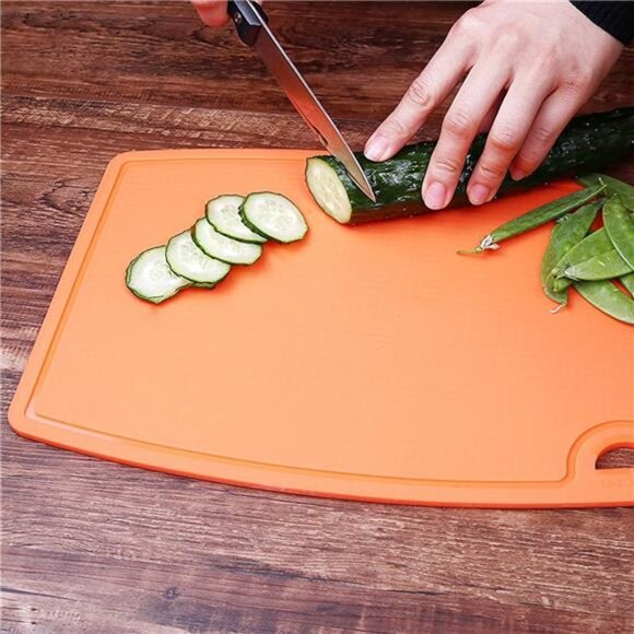 Silicone Thick Cutting Boards Mats Set of 3pcs Foldable & Flexible Design Juice - Picture 6 of 7